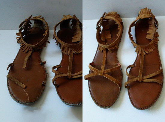 Sandals Before & After